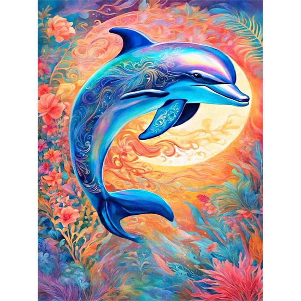 

5D Алмазная вышивка своими руками Животное Красочный лев Круглая выкладка Вышивка Бабочка Сова Домашний декор Наборы для вышивания крестом Round 20x30cm