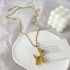 Fashionable And Creative Metal Balloon Dog Pendant Necklace Suitable For Men And Women Fun And Personalized Daily Jewelry Gifts