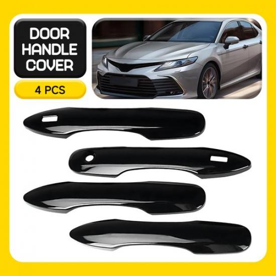 For 18-24 Toyota Camry/20-24 Corolla GLOSS BLACK Door Handle Cover W/Smartkey EA