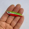 Luminous Blue Knife Iron Plate Lure with Double Hooks for Long Casts, Sea & Freshwater Fishing.