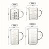 250/350/500/1000ml Glass Measuring Cup with Lid Heat-resistant with Scales Laboratory Beaker Handle Measuring Mug