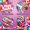 Banner Lavender Pink Tone Birthday Display Celebration Background Pink Floral Branches Party Background For Friend Adult