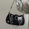 Y2K Spicy Girl Crescent Chain Denim Bag