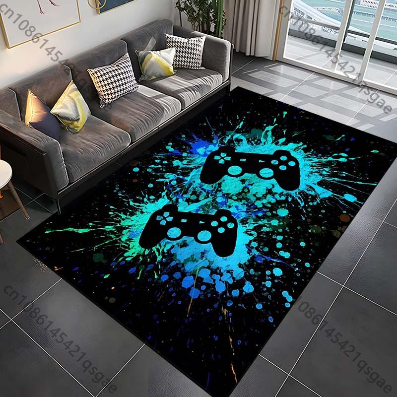 15 Sizes Modern Gamer Carpet Rug for Bed Room Living Room Bathroom Mat Creative Door Mat Cloakroom Home Decor Play Room Area Rug