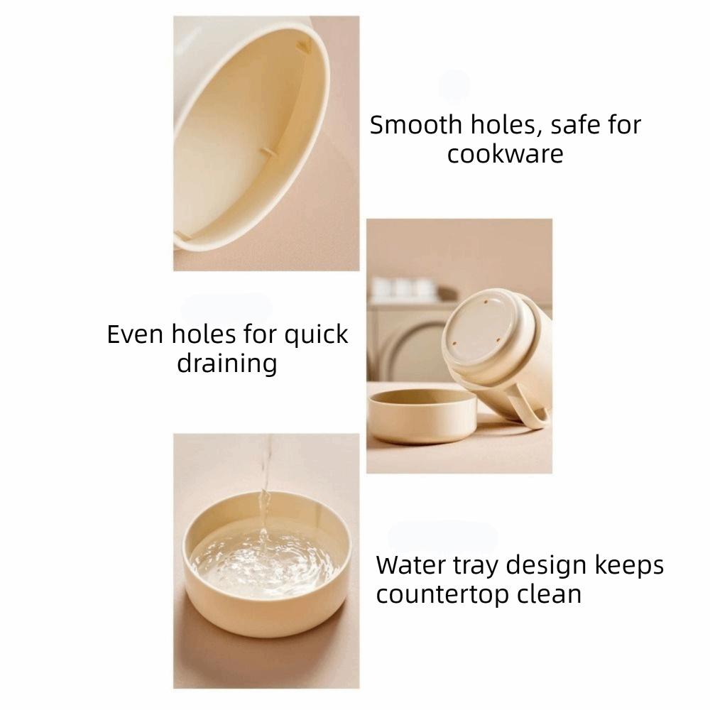 Plastic Double Layer Chopsticks Cage Detachable Large Capacity Cutlery Drain Rack Drainage with Handle Cutlery Organizer Kitchen