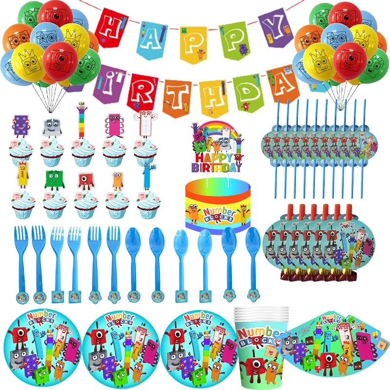 Numberblocks Theme Wedding Party Decoration Supplies High Quality Latex Balloons