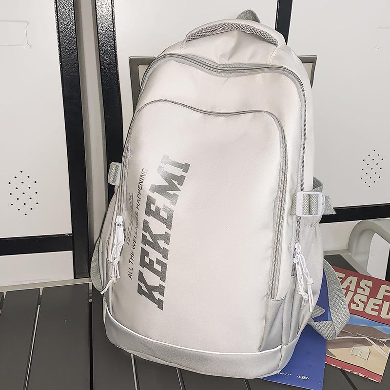 School Bag Men's College Students Alphabet Middle School Students High Quality Fashion Junior High School Students Elementary School Students