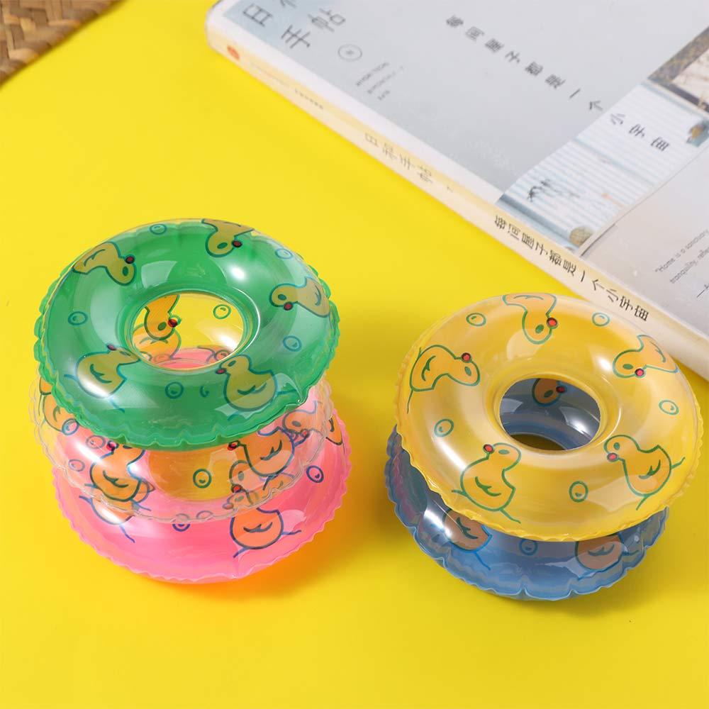 Dolls Accessories Mini Rings Swimming Toy Duck Bathing Float Lifebelt Model  Children Gift