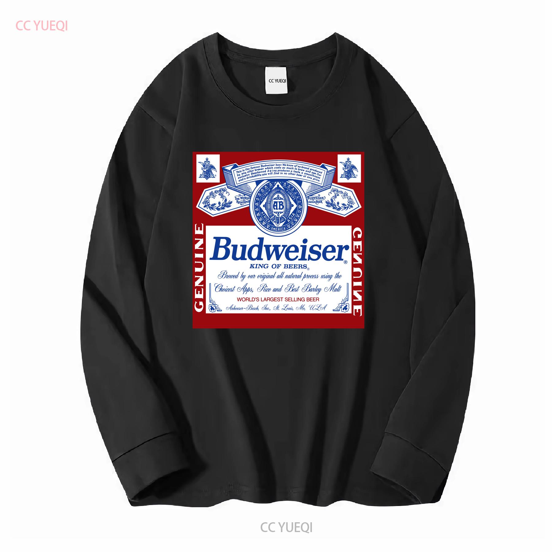 

Офіційно ліцензована футболка Budweiser вінтажна прана дизайнерський одяг стрітвеар Повсякденна унісекс Дихаюча Злегка розтяжна M