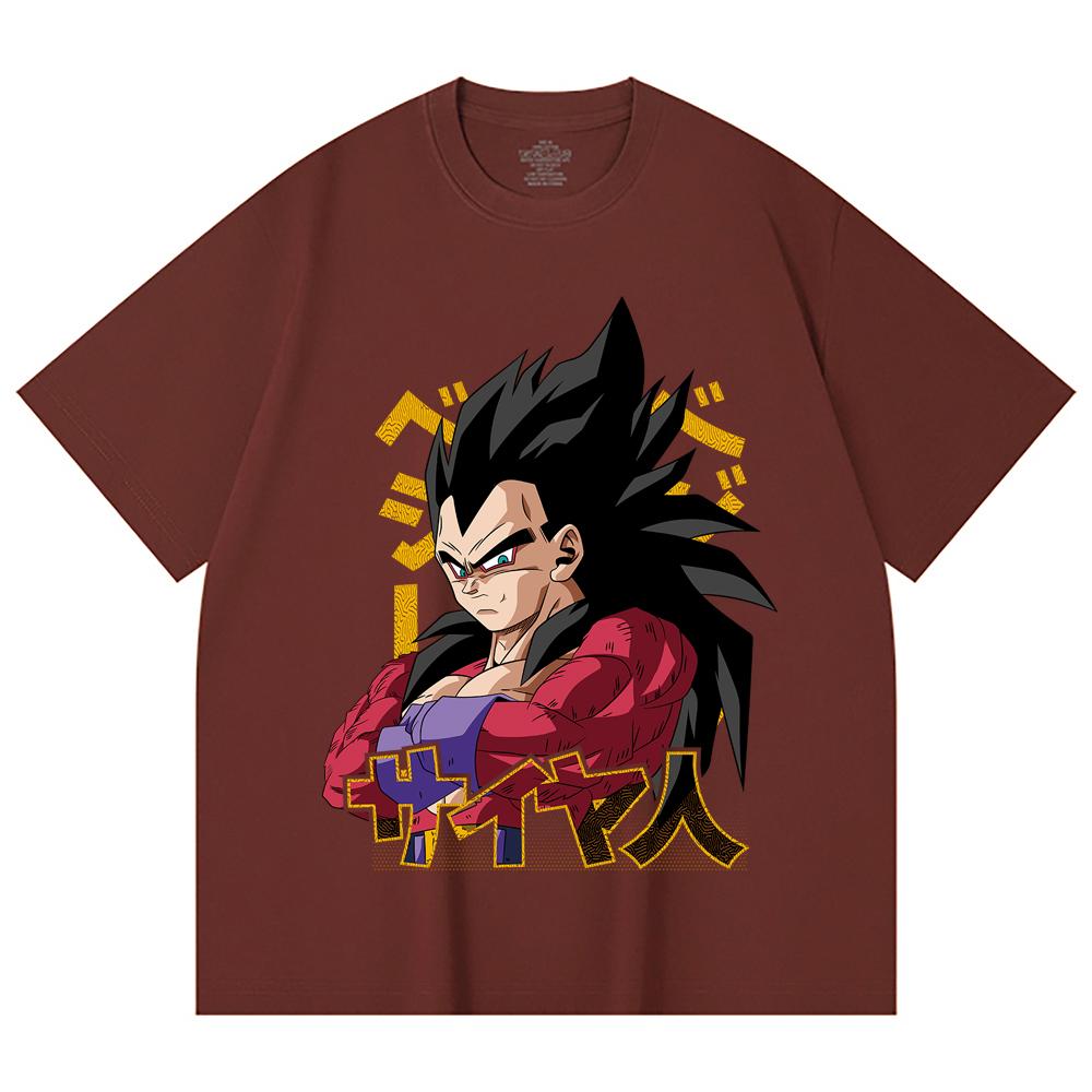 230 Gsm 100% Cotton Dragon Ball V18 Goku Print Unisex Heavy Cotton T Shirt