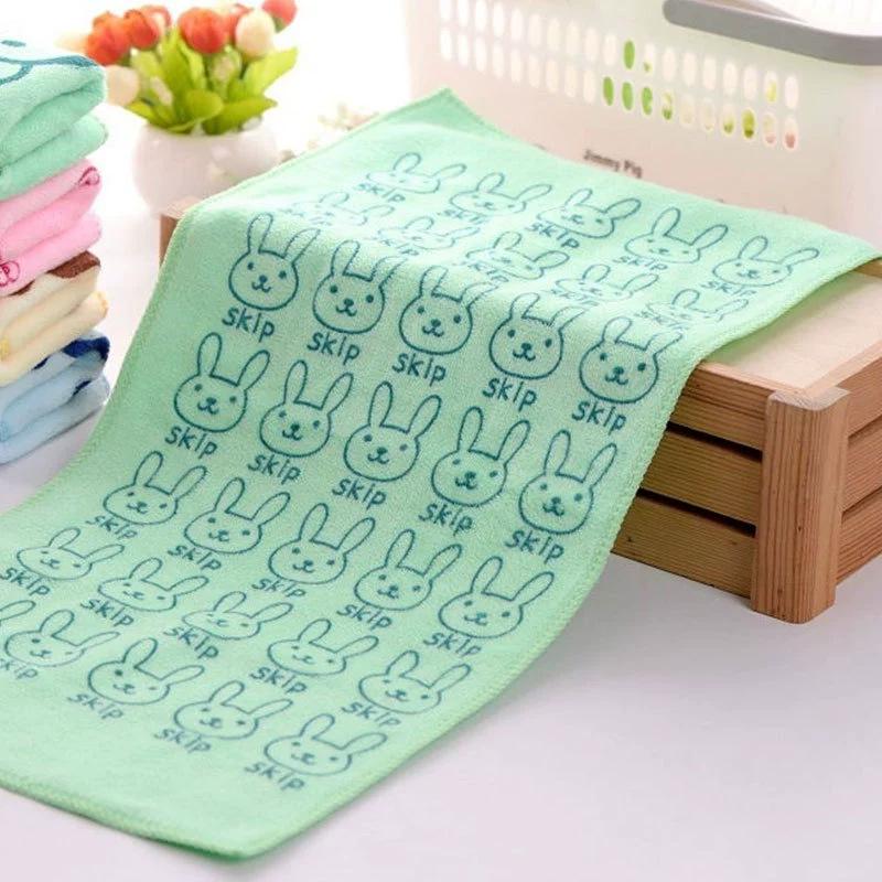 Superfine Fiber Cartoon Print Children s Face Towel - Thick, Absorbent, Soft 25*50 cm