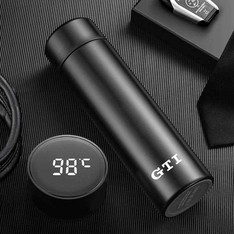 VW Car Vacuum Cup 304 Stainless Steel 500ML Thermos Mug For Volkswagen GTI Polo Golf Arteon Tiguan Touareg CC Amarok ID.3 ID.4
