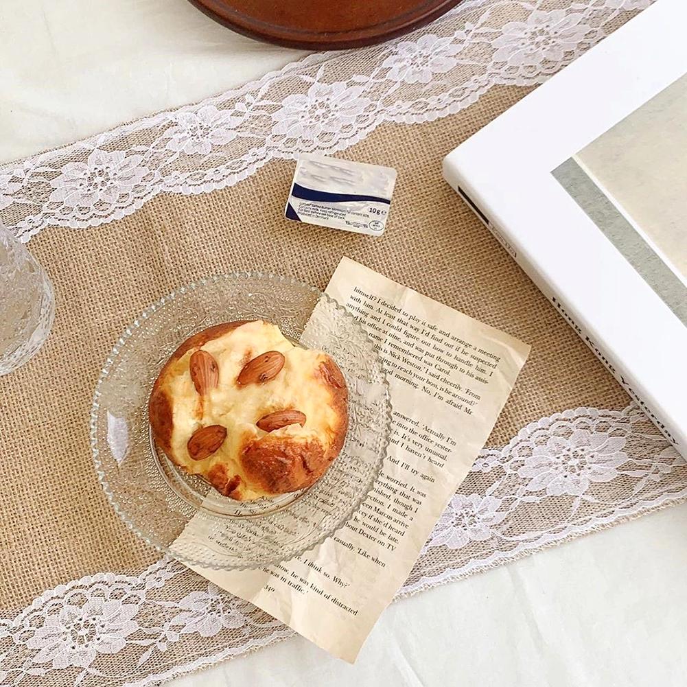 Glass Dessert Plates Washable Reusable Dessert Snack Plate For Restaurant