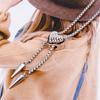 Elegant Heart Shaped Neckwear Rhinestones Accented Unisex Stainless Steel Necklace Slidable for Gifting and Daily Use
