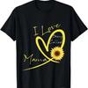 I Love Being Called Mama Sunflower Heart T Shirt