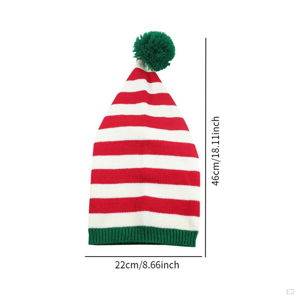 Santa Hat Christmas Headwear Novelty Knitted Beanie for Cosplay Carnival