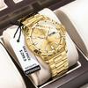 New Arrival  Luxury Stainless Steel Men Quartz Watches Waterproof Luminous Date  Watch for Men