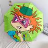 Rugrats  pattern, automatic folding umbrella, portable and foldable design, 8 ribs, a Christmas or birthday gift.