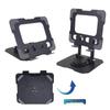 Rotatable Metal Phone & Tablet Stand: Foldable, Universal Design with Hollow Heat Dissipation for Home or Office.