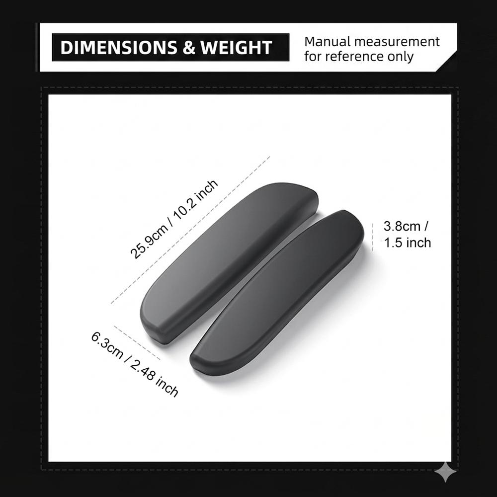 Second Row Armrest Cover For Tesla Model Y L YL 2026 Slip-On Seat Arm Rest Silicone Protector Cap Interior Accessories 1 Pair