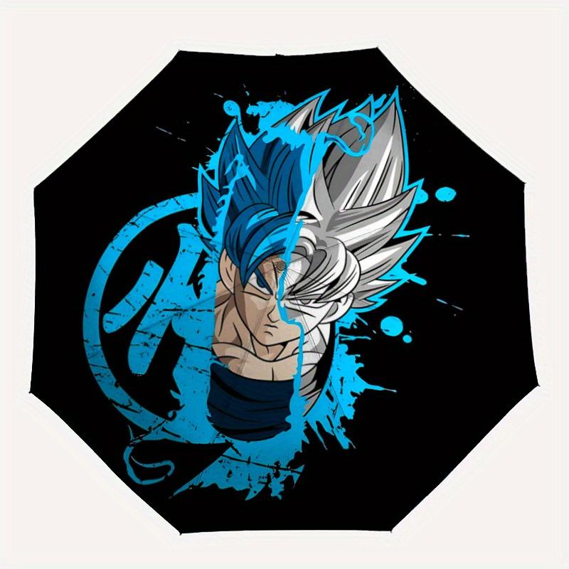 

1pc Goku Super Saiyan Automatic Folding Umbrella - Lightweight, Retractable Design with 8-Rib Durability, Perfect for Outdoor08