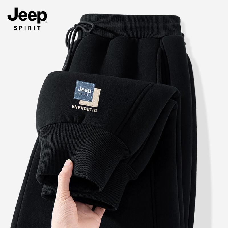 JEEP SPIRIT Мужские теплые зимние спортивные штаны на флисовой подкладке 2025 3XL