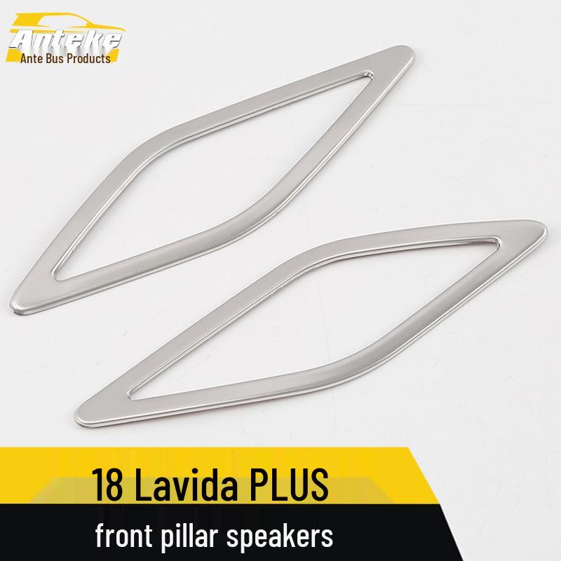 Compatible with 18 Lavida models: A-Pillar Speaker Box Ring & Front Pillar Speaker Cover Decorations