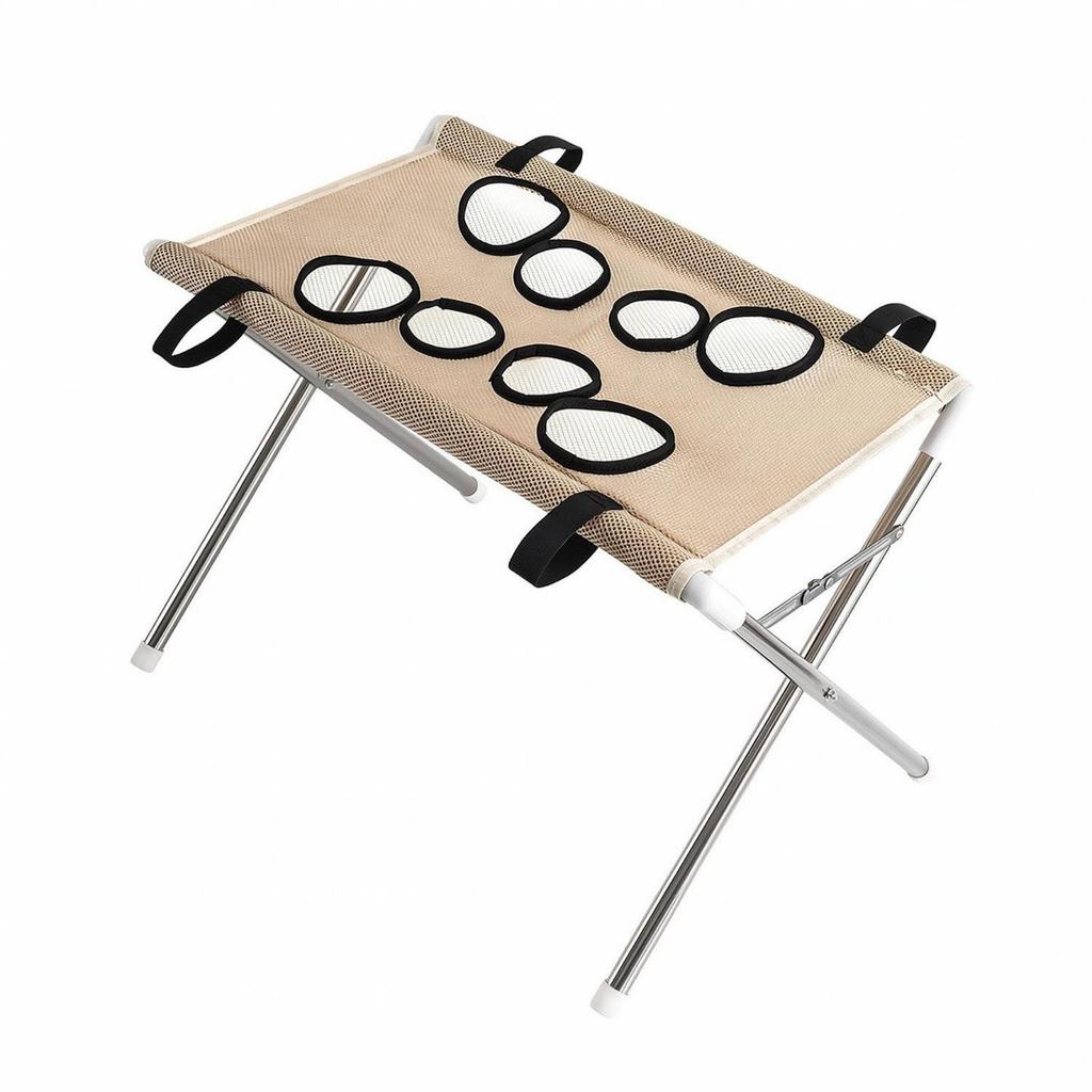 Pet Grooming Table with Detachable Mesh Center, Breathable Pet Grooming Hammock for Small Dogs Cats, Portable Pet Care Stand