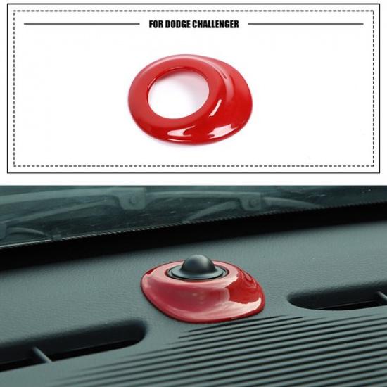 Automatic Headlight Sensor Trim Cover for Dodge Challenger 2015-22 Red Interior