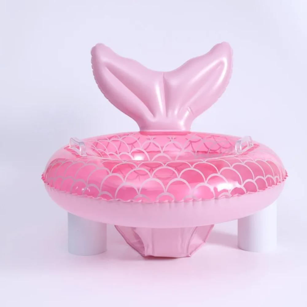 1Pcs Mermaid Swim Ring Inflatable Pool Float Swim Tube Swimming Seat Ring Summer Water Play Bathtub Pool Float