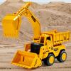 Kids Toy Excavator Multi Functional Inertial Engineering Vehicle Three In One Bulldozer Dumper For Boys