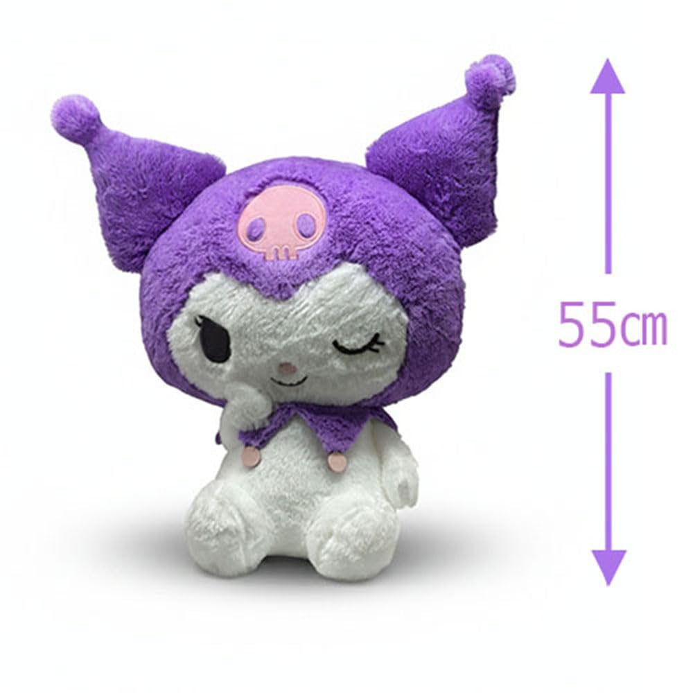 Kuromi Super Großes Plüschtier und Offizielle Ware Sanrio 52cm ~Prim Zwinkernd~ Ca.