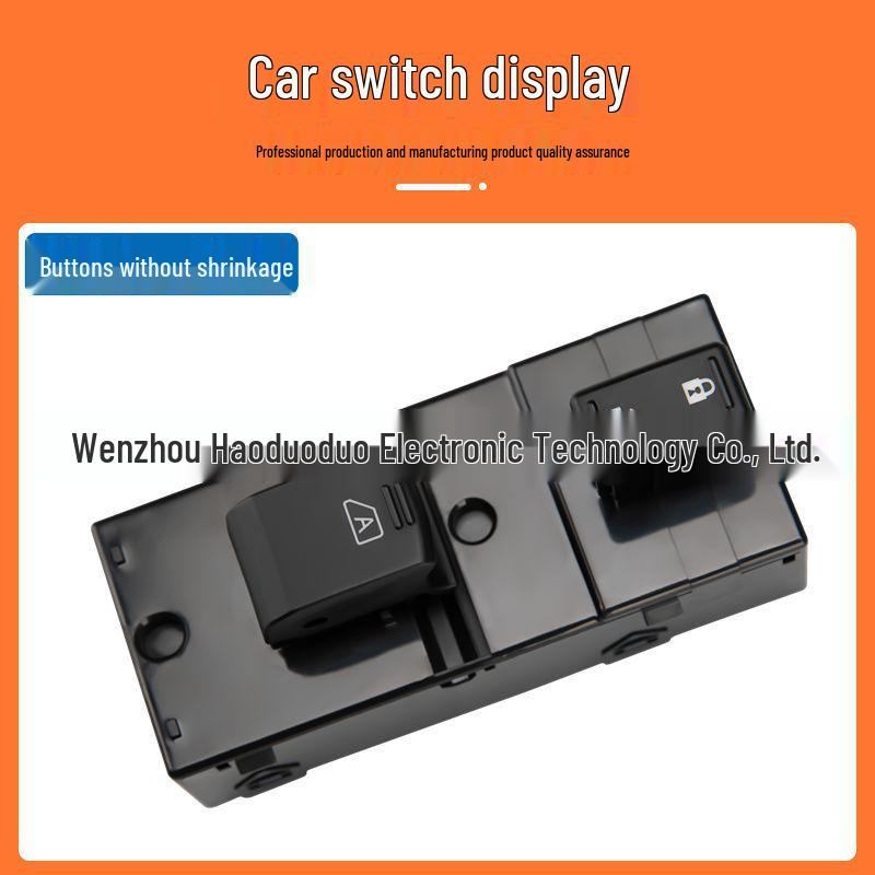Infiniti 9-Pin Power Window Switch with White and Orange Light (Model: 25411-JA02A)