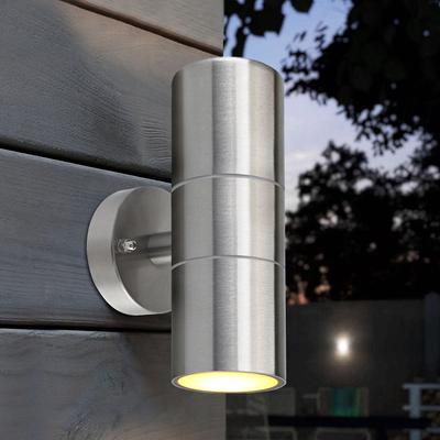 2022 Original Silver Double LED Wall Lamp Waterproof Up and Down Led Wall Mounted Light Indoor Outdoor Lighting Pathway