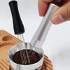 Professional Aluminum WDT Coffee Stirring Needle 6 Prong Tool for Espresso Machine Portafilter Coffee Powder Distributor