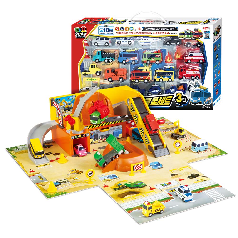 [pororomall] Tayo the Little Bus Mighty Construction Heavy Equipment Play Full Set Vol. 3