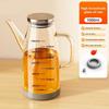 Rubber Base Olive Oil Dispenser Leakproof Soy Sauce Pot Glass Oil Cruet Container  Gadgets