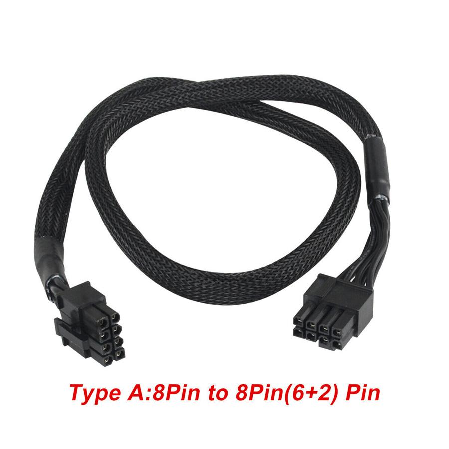 60cm 8Pin-8Pin (6+2)PIN PCIE VGA Power Supply Cable For EVGA Supernova G5\GM\Gq