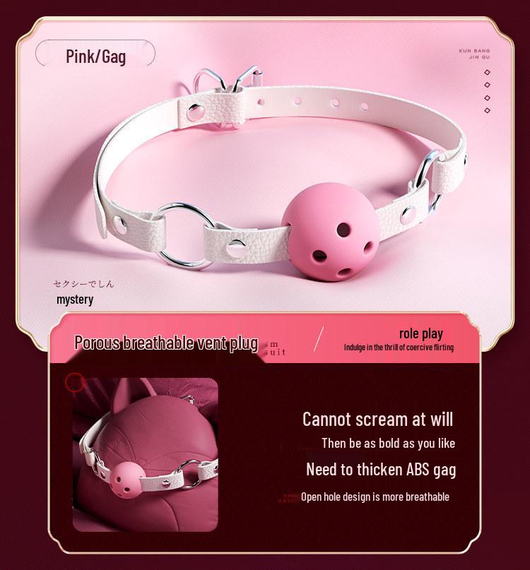 SM Erotic Restraint Set: Gag, Nipple Clamps & Binding Toys
