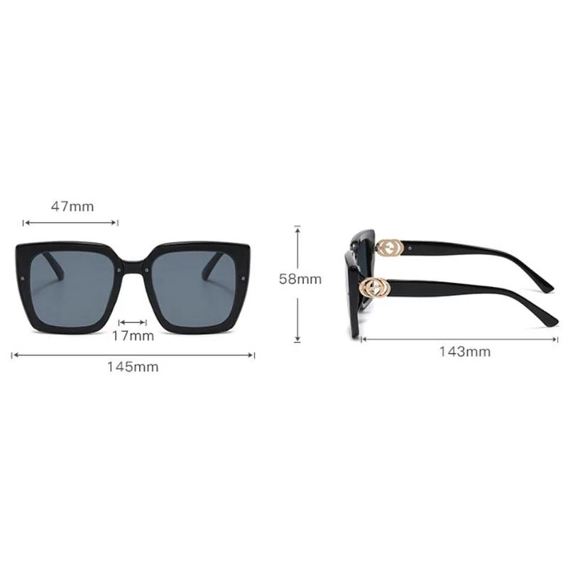 Latest Large Spectacle Frame Frame Rectangular Sun Glasses Glasses Womens Designer Style Style Trendy Sun Eyeglasses Ladies Outdoor Travel Eyewear