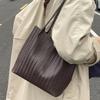 Fashionable Large Bag for Women Commuter Single-shoulder Bag Large-capacity Textured Tote Bag