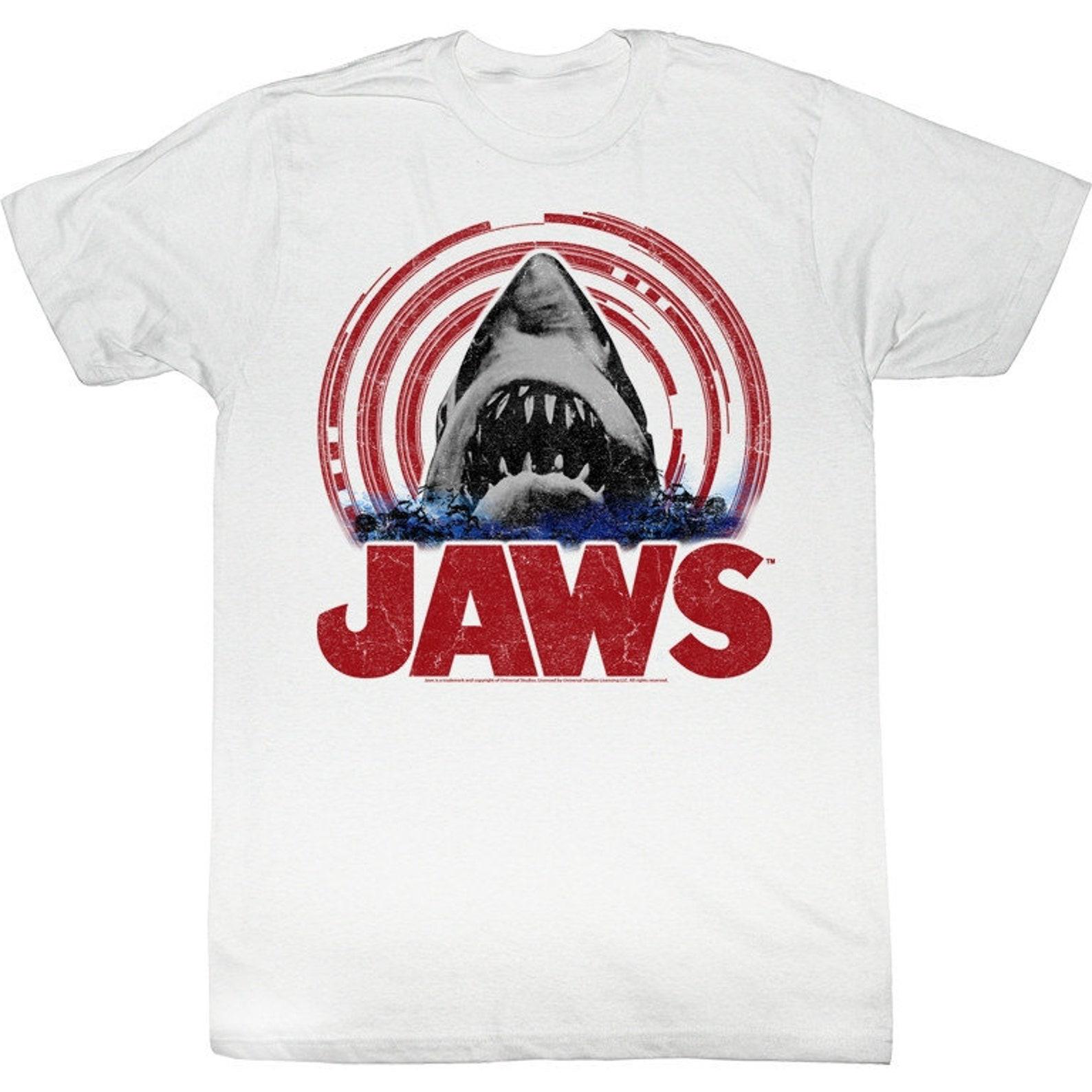 Jaws Spiral White Adult T-Shirt M