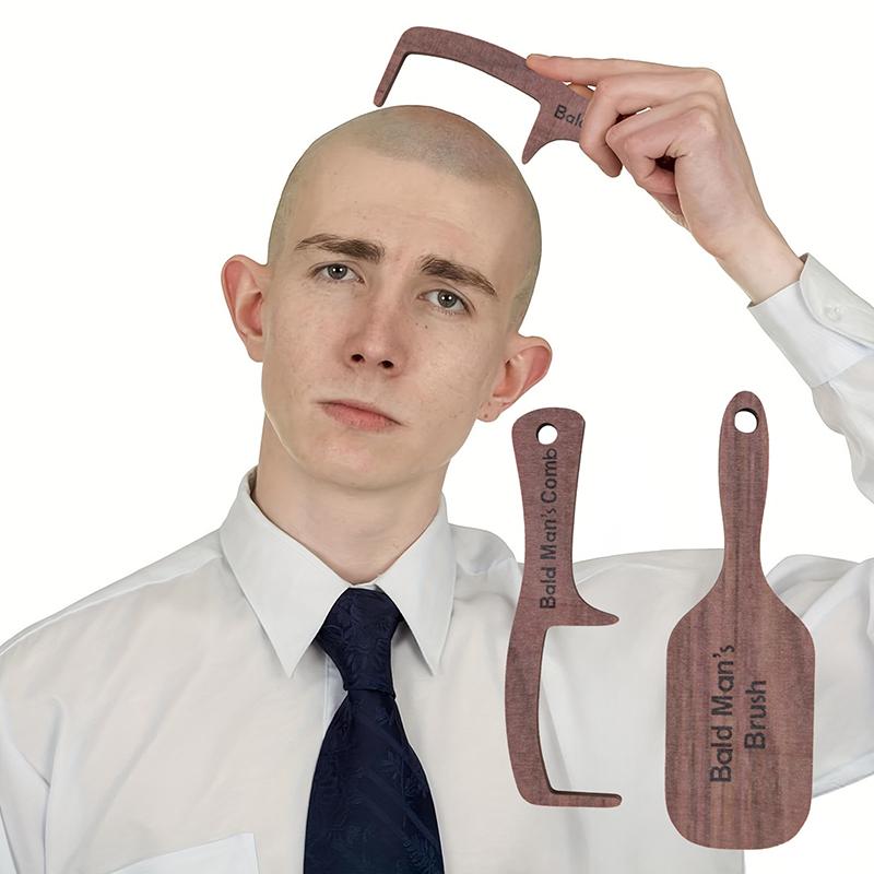 Funny Bald Man'S Comb Funny Gag Gift Fathers Day Prank Gift Hair Loss Comb For Bald Men Over The Hill Party Gift Birthday
