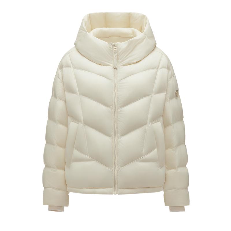 Tanboer Women's Hooded Short Puffer Down Jacket