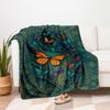 "Colorful Butterfly Book Cover Art Print"Blanket Flannel Throw Blanket for Sofa, Bed, Travel, Camping, Office, Couch, Chair, And Bed Gift Fo