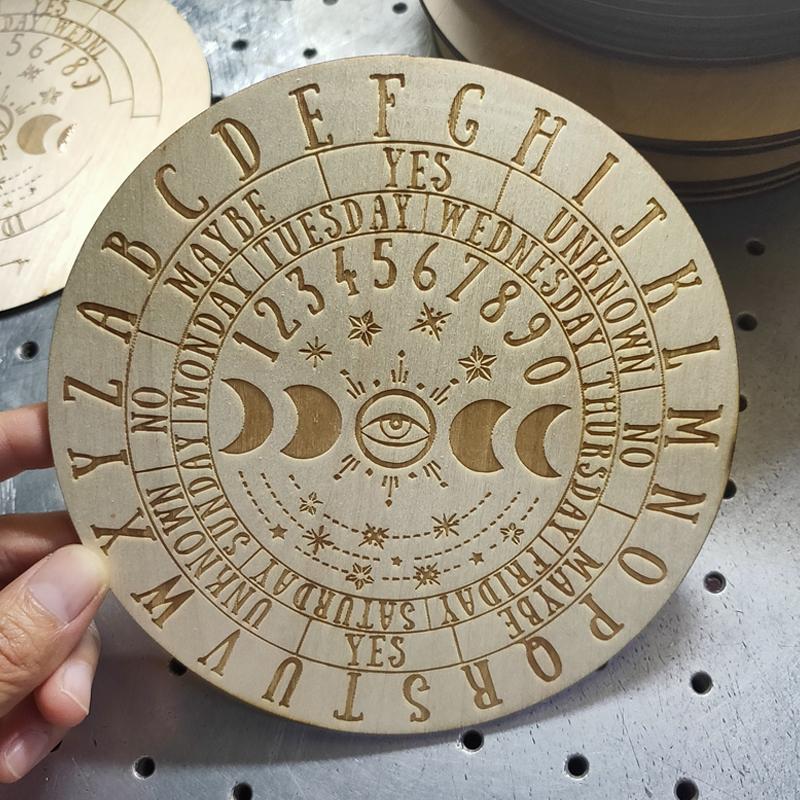 

Доска для астрологических расстановок, Деревянная доска для гаданий, Доска для гаданий по Луне и звездам, Доска мистических сообщений, Энергия колдовства