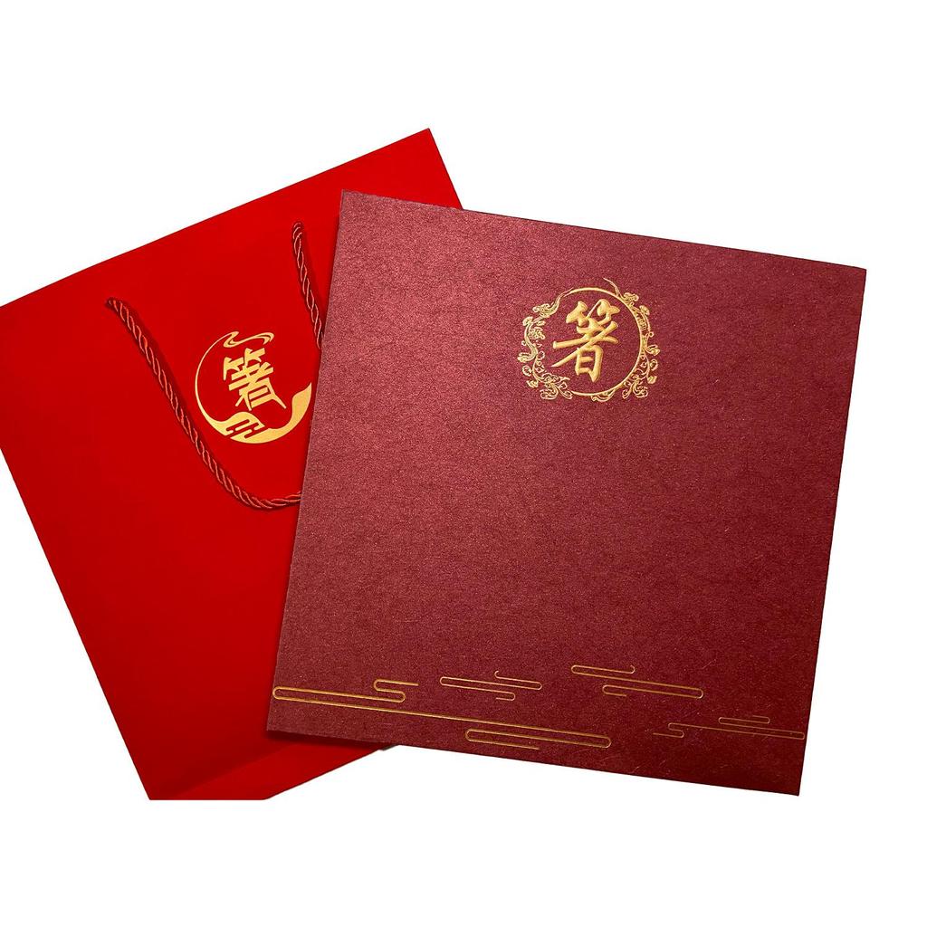 Red Sandalwood Chopsticks Gift Set – 10 Pairs Premium Wooden Dining Utensils In Luxury Gift Box