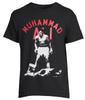 LARGE Muhammad Ali Men's Graphic Print T-Shirt Black Red Retro Boxing Unisex T-Shirt
