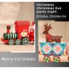 Seasonal Wooden Toy Train Decorative Accent For Christmas Displays And Childrens Room Storage Home Decoration HX6C