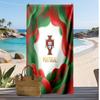 Asciugamano da Spiaggia Stampa Calcio Portogallo Asciugatura Rapida Super Assorbente Morbido Asciugamano da Bagno per Nuoto Spiaggia Viaggio Souvenir Regalo